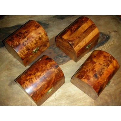 4x Thuya Wood Storage Box Moroccan Wood Jewelry Boxes Thuja Wood Box   253807633579